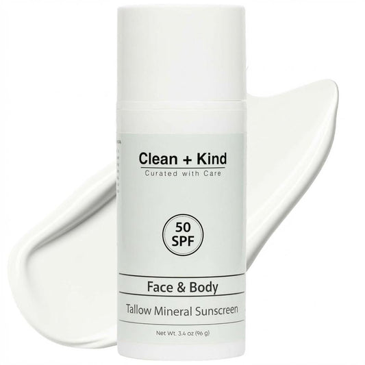 Clean Mineral Sunscreen - Tallow-Based SPF 25 & SPF 50