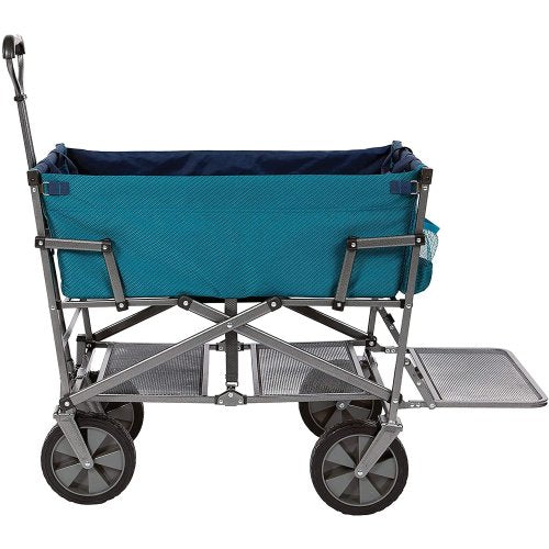 The Two-Tier Tournament Wagon — 150 lb Capacity, Folds in Seconds